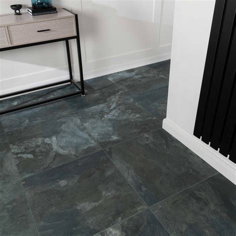 Slate Way Blue Matt Porcelain Floor Tiles Tile Mountain