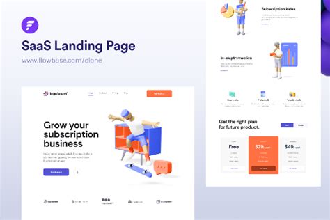 Cloneable Saas Landing Page Webflow