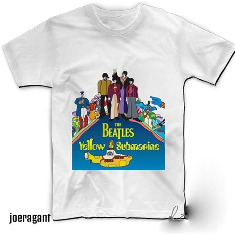 Jual Kaos Tshirt Baju Combed 30S Distro THE BEATLES YELLOW SUBMARINE