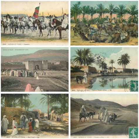 Lot De Cartes Postales Anciennes Sc Nes Et Types D Afrique Du Nord