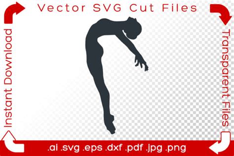 Woman Dancer SVG Silhouette Cut File Graphic by iBearToo · Creative Fabrica