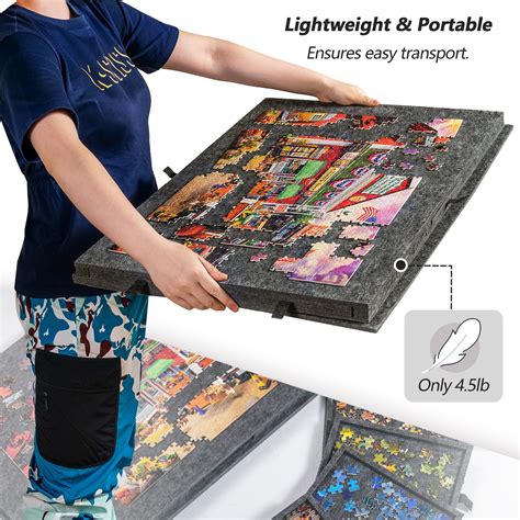 Lavievert Tilting Puzzle Board With In Designed Stand Cover