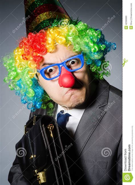 Clown Businessman Stock Photo Image Of Costume Comic 42396880