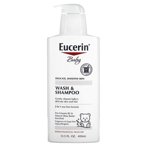 Eucerin Baby Wash Shampoo Fragrance Free Fl Oz Ml