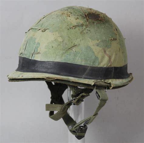 Cs Militaria American Vietnam Combat Helmet With Graffiti Art