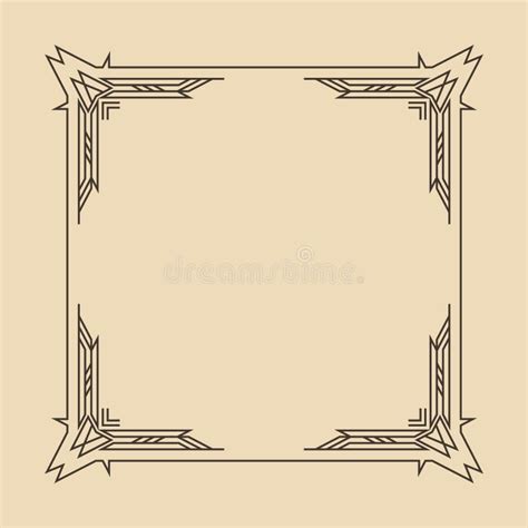 Art Deco Frame Artwork Graphic Pattern Culture Orante Wedding