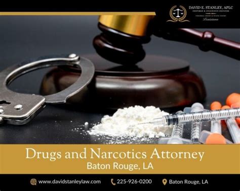 Drugs And Narcotics Defense Attorney David E Stanley Aplc