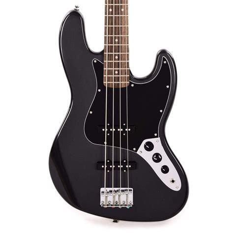 Squier Affinity Jazz Bass Charcoal Frost Metallic Laurel Fingerboard