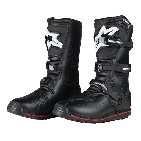 Bottes Cross Alpinestars Tech T Black Red Pilote Tout Terrain