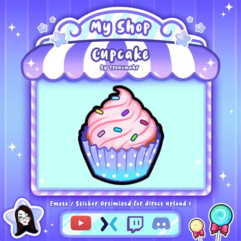 Twitch Cupcake Emote Etsy