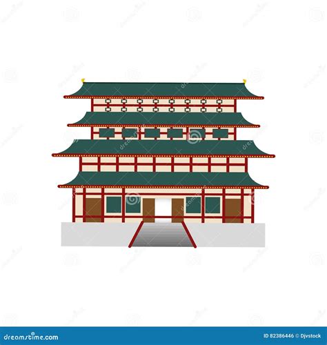 Japanese Pagoda Temple Stock Illustration Illustration Of Religion