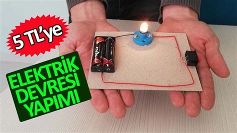 BASİT ELEKTRİK DEVRESİ NASIL YAPILIR SIMPLE İNVENTONS DIY YouTube