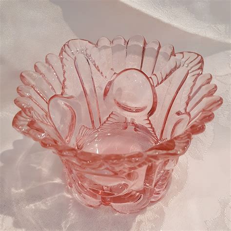 Pink Cut Glass Bowl Schoopers Antiques And Collectibles