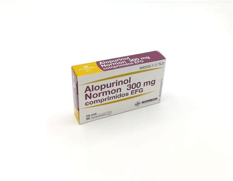 Alopurinol Normon 300 Mg Comprimidos Efg 500 Comprimidos VÍa Oral