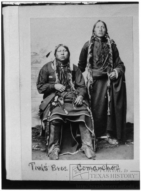 [Portrait of Comanche Warriors, Tivas Brothers] - The Portal to Texas ...