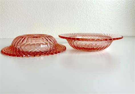 Vintage Hocking Miss America Pink Depression Glass Cereal Bowl Etsy