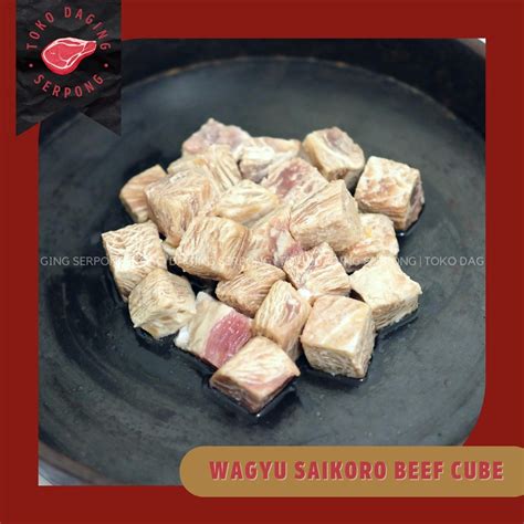 Jual Daging Sapi Wagyu Saikoro Meltik Meltique Beef Cube 250 Gram 500