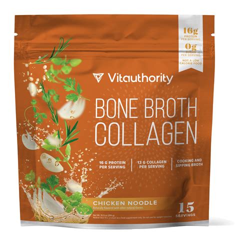 Bone Broth Collagen - Chicken Noodle Flavor – Vitauthority