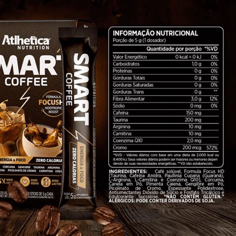 Café Smart Coffee Display c 20 Saches Atlhetica Nutrition no Shoptime