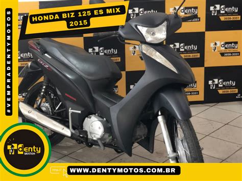 Moto Honda BIZ 125 ES MIX 2015 Q 4 Motos L3 Preta Denty Motos