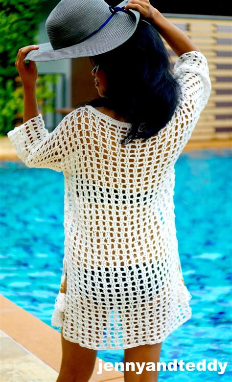 How To Crochet Easy Beach Cover Up Tutorial Crochet Swimsuits