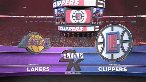 2023 Nba Playoffs Los Angeles Lakers Vs Los Angeles Clippers Round 3 Game 5 Nba 2k23 Simulation