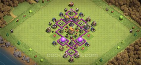 Melhor Layout De Defesa Cv H Brido Link Coc Clash Of Clans