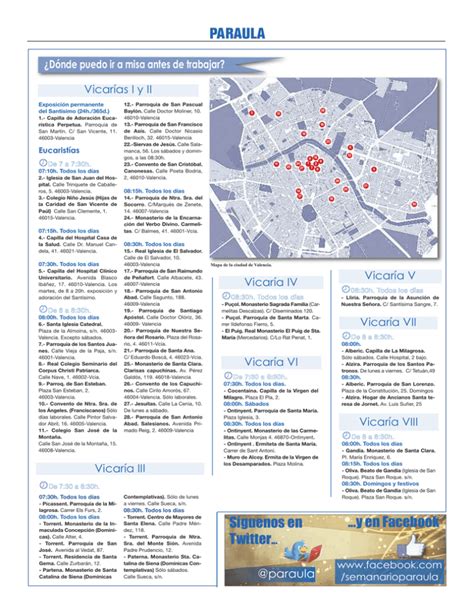 Mapa En Pdf De Las Primeras Misas De La Ma Ana