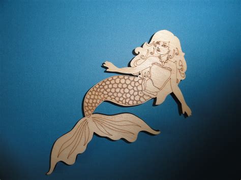 Mermaid Laser Cut Wood Shape Etsy