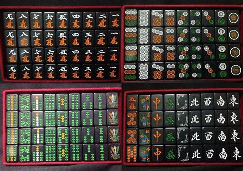 Black Mah Jong set Mahjong Tiles, Traditional Games, Game Sales, Home ...