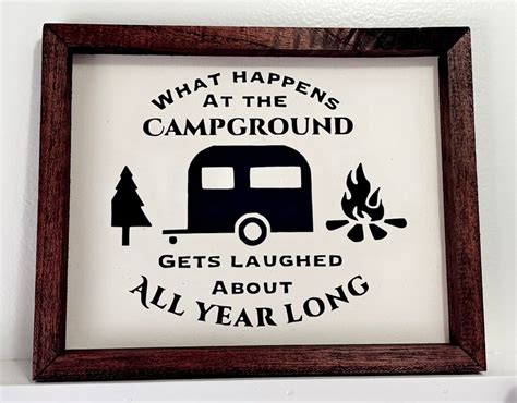 Camping Humor Signs Campground Humor Signs Funny Camping Etsy