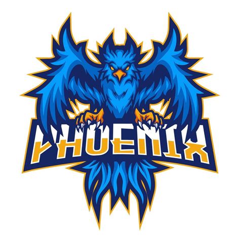 Blue Phoenix Esport Mascot Logo Design 47981655 Vector Art At Vecteezy