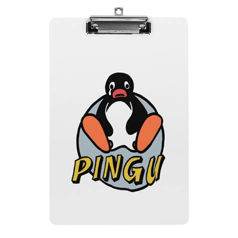 Jp Penguin Character Pingu Clipboard Binder A4 Clip