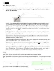 Sg Unit Frqec Pdf Ap Physics C Mechanics Scoring Guide Unit Frq