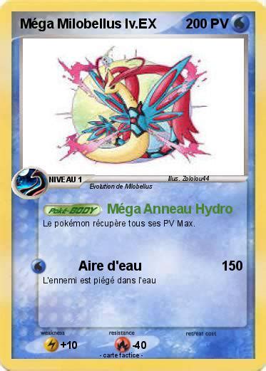 Pokémon Mega Milobellus lv EX Méga Anneau Hydro Ma carte Pokémon