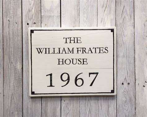 Custom Historic House Plaque Circa Plaque Wooden Sign Etsy