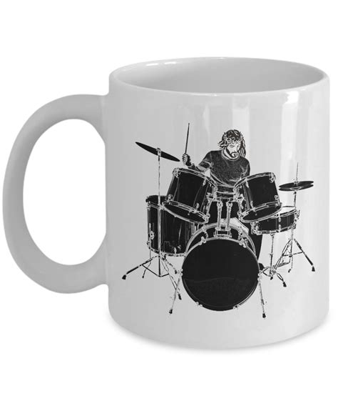 Drummer Coffee Mug Drum Coffee Cup Ts