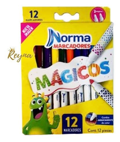 Marcadores Mágicos Norma tipo Magic Bloopys 12 Piezas Papeleria LA REYA