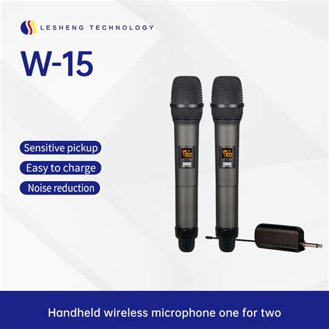 Wireless Microphone TONOR UHF Metal Cordless Handheld Mic System With