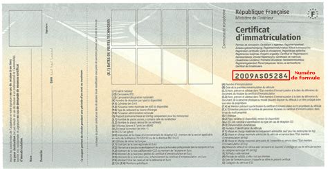 Mise Jour Imagen Numero Formule Du Certificat D Immatriculation