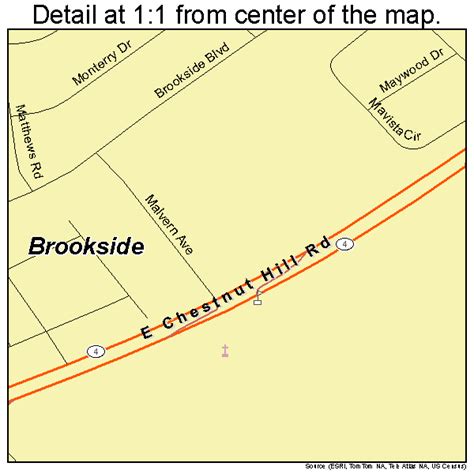 Brookside Delaware Street Map 1009850