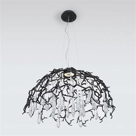 Pendant Lamp DOME M Serip Metal Glass Traditional