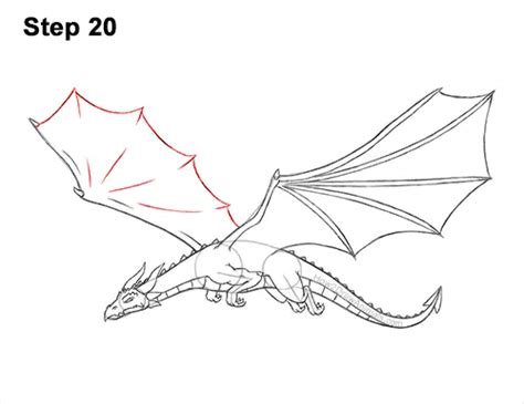 How to Draw a Dragon Flying (Color) VIDEO & Step-by-Step Pictures