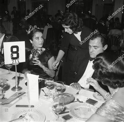 Actress Elizabeth Taylor Pictured Her Husband Editorial Stock Photo ...