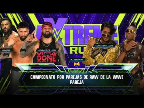 Extreme Rules Campeonato Por Parejas De Raw De La Wwe Pareja Youtube