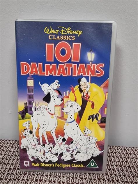 5 VHS WALT Disney Classics Tapes Cinderella Bambi 101 Dalmatians Etc