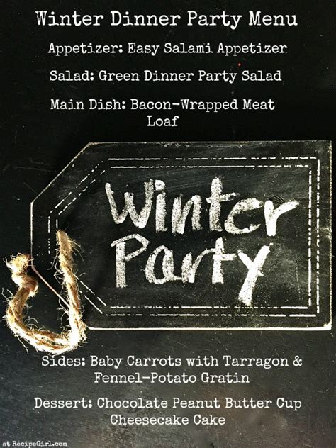 Winter Dinner Party Menu Recipe Girl®