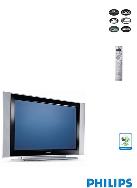 Philips Flat Panel Television Pf D User Guide Manualsonline