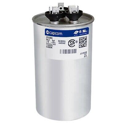 Uf Vac Genteq Ge Capacitor Dual Mfd Run Round C R