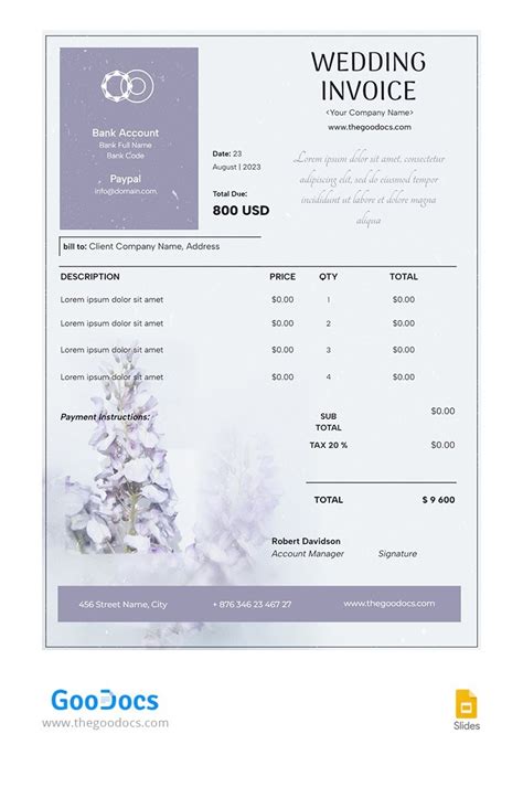 Wedding Flower Estimate Template Best Flower Site